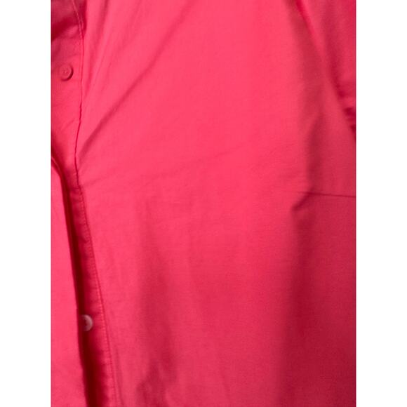 Tuckernuck Women's Poppy Pink Cotton Poplin Royal Shirt Dress Mini XL - Picture 3 of 8
